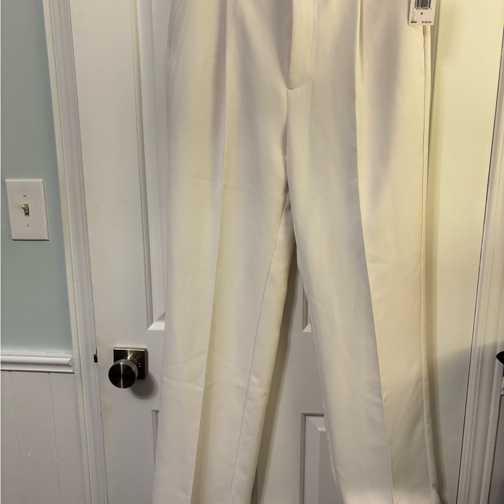 New with tags Womens ivory luxe suiting trousers size 8